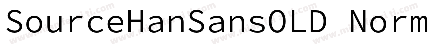 SourceHanSansOLD Normal 2字体转换